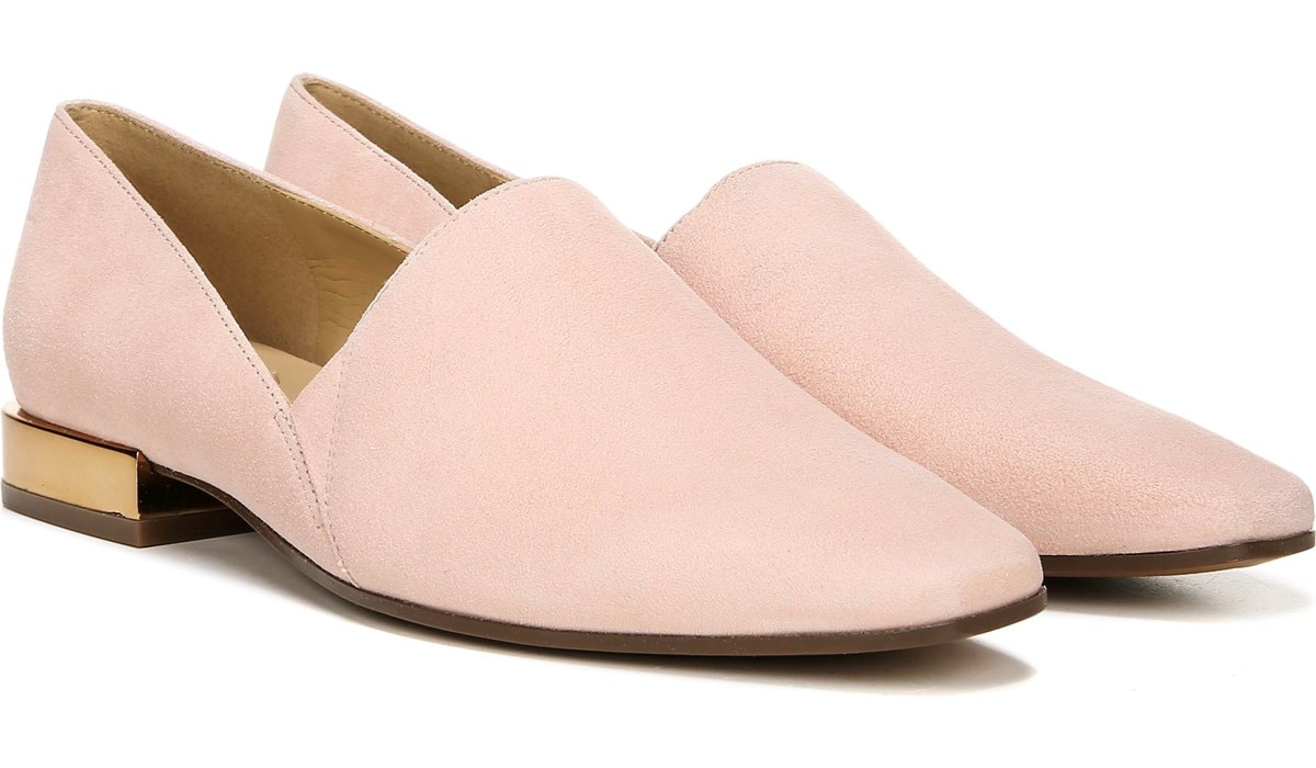 Dusty Rose Suede Flats 
