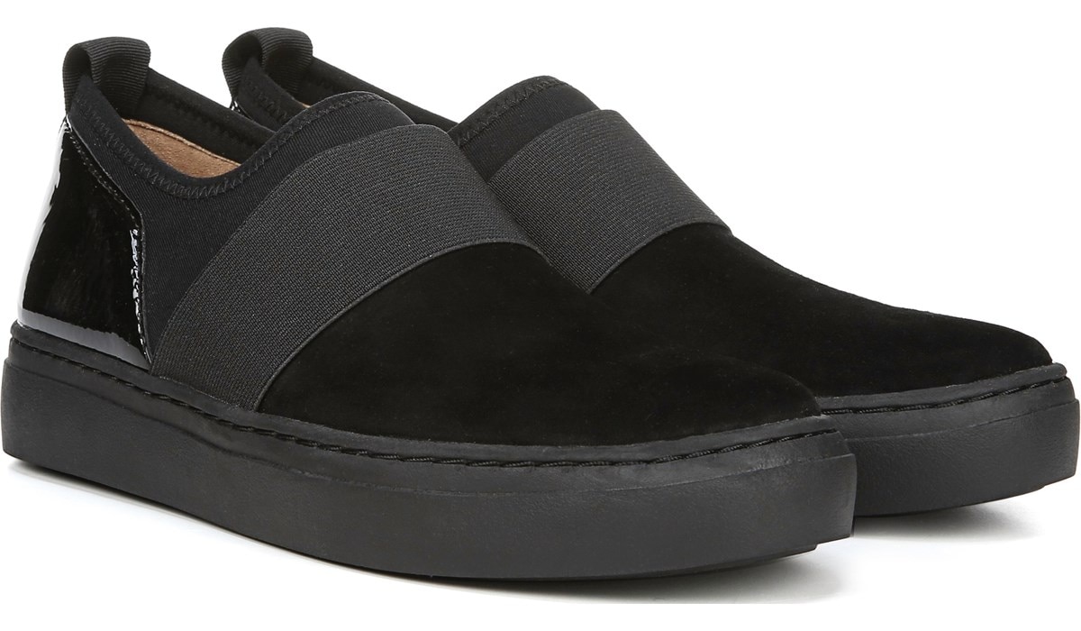 naturalizer black slip on sneakers