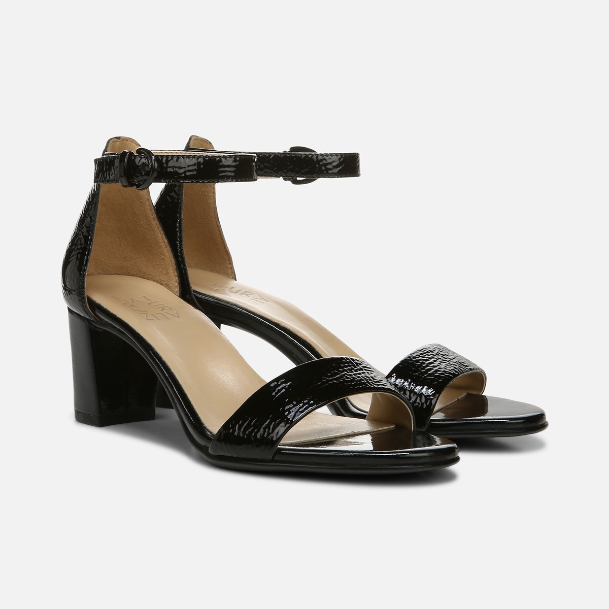 naturalizer black patent pumps