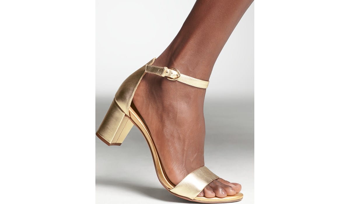 slim fit dress slacks Women's Galanti Leather Dress Sandals - Gold Leather main image 0