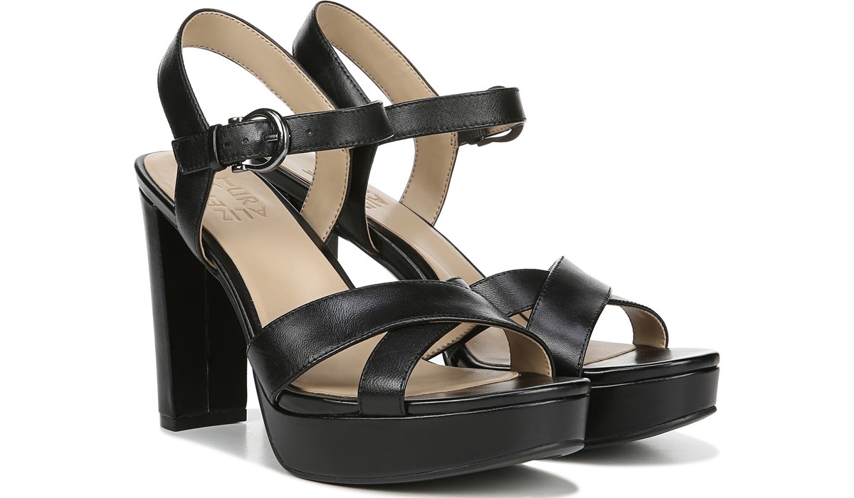 mia black sandals