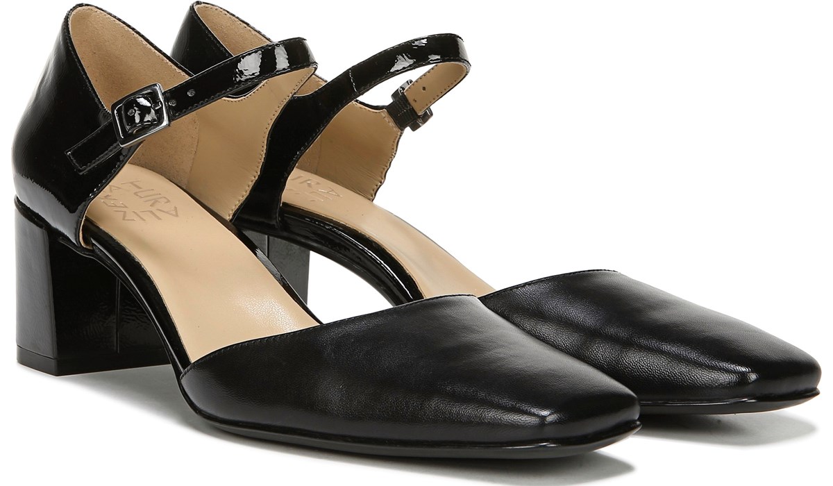 naturalizer black leather shoes