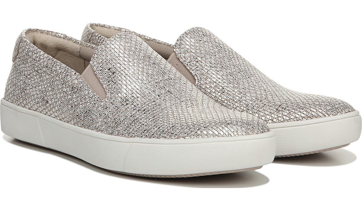 pewter slip on sneakers