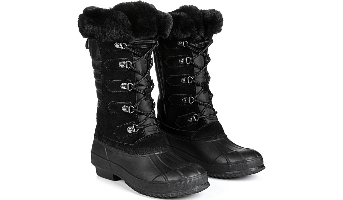 khombu black suede boots