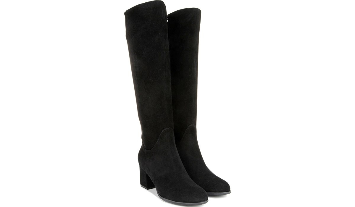 naturalizer black suede boots