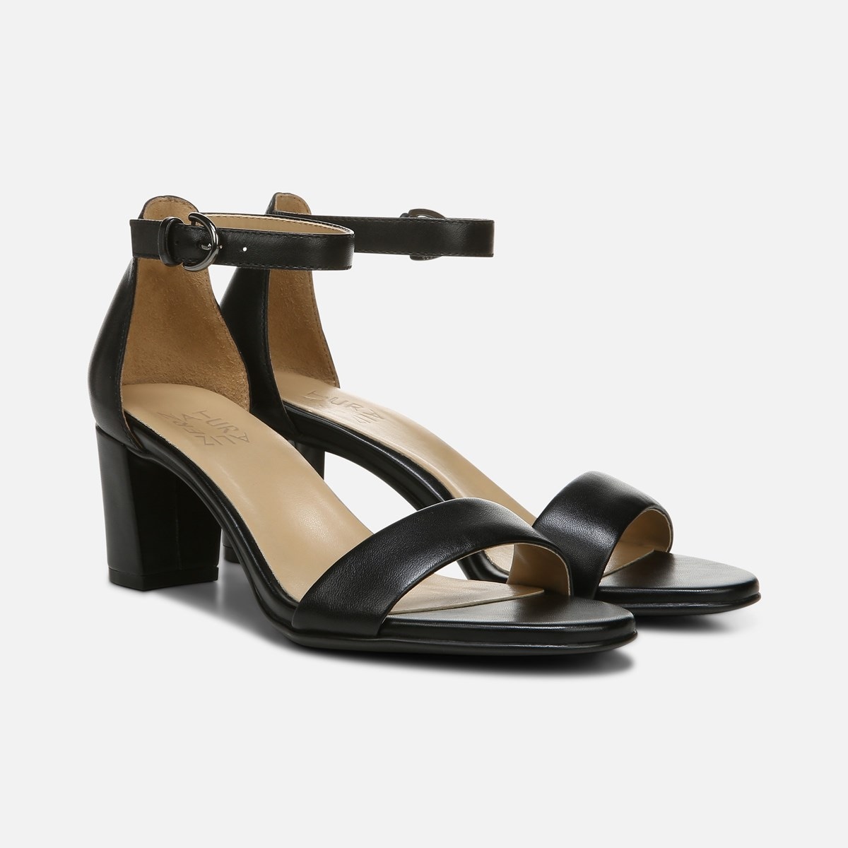 naturalizer black flat sandals