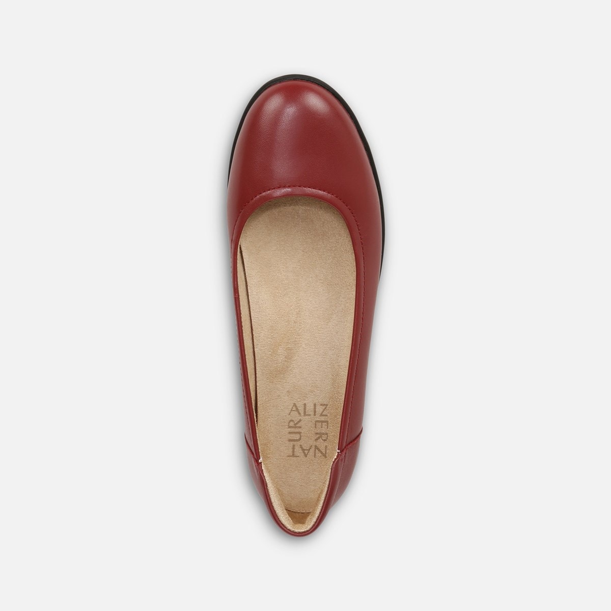 naturalizer red flat shoes