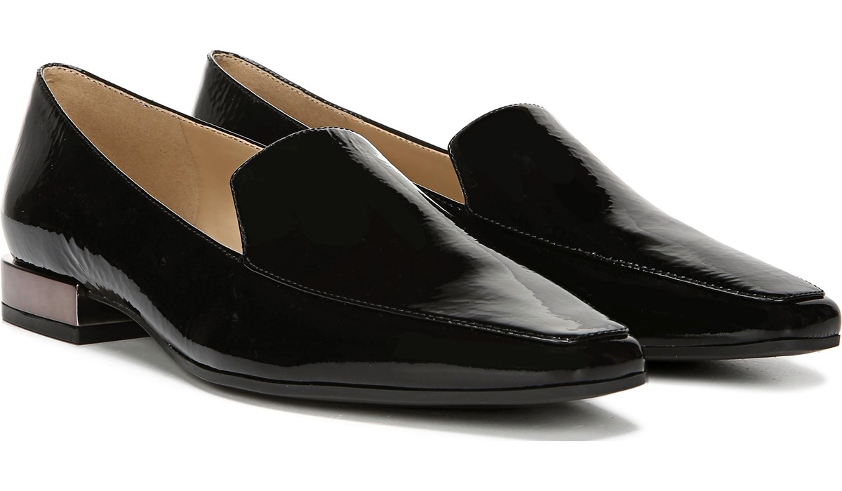 patent leather slip on shoes