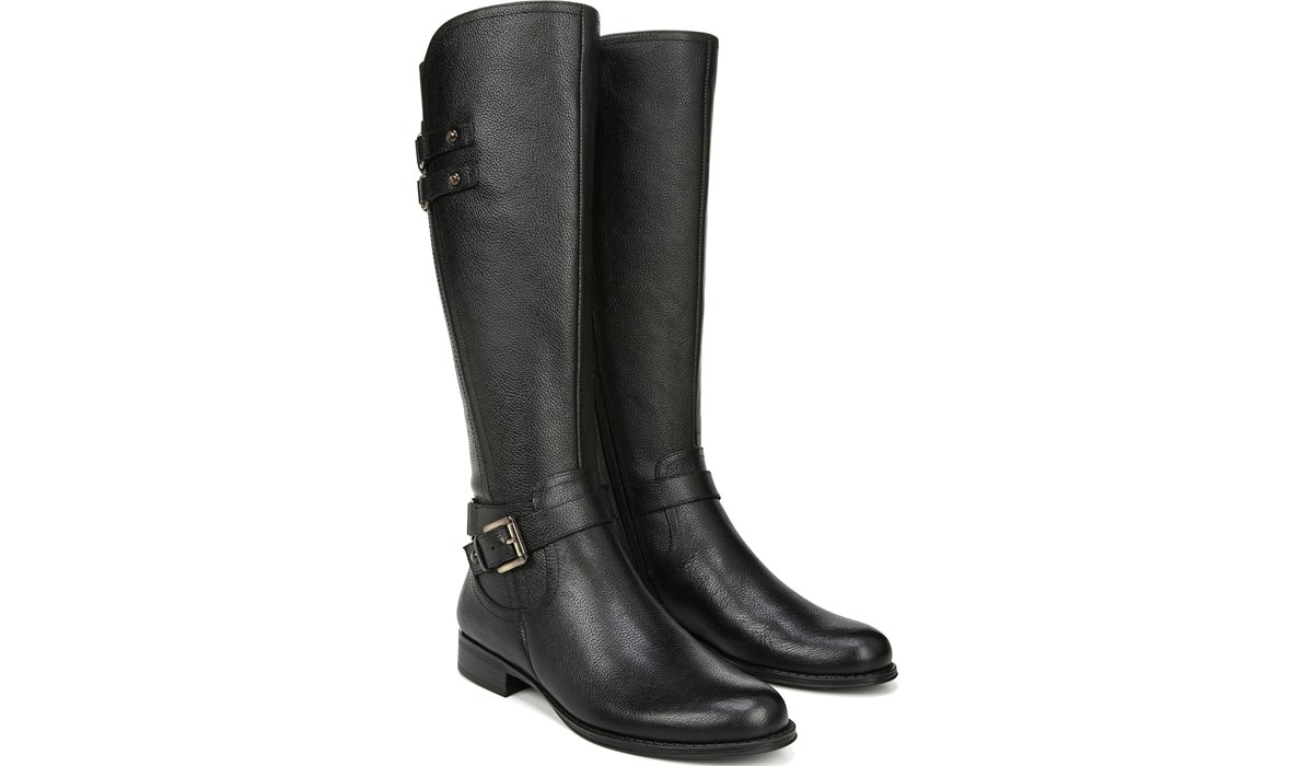 naturalizer riding boots wide calf