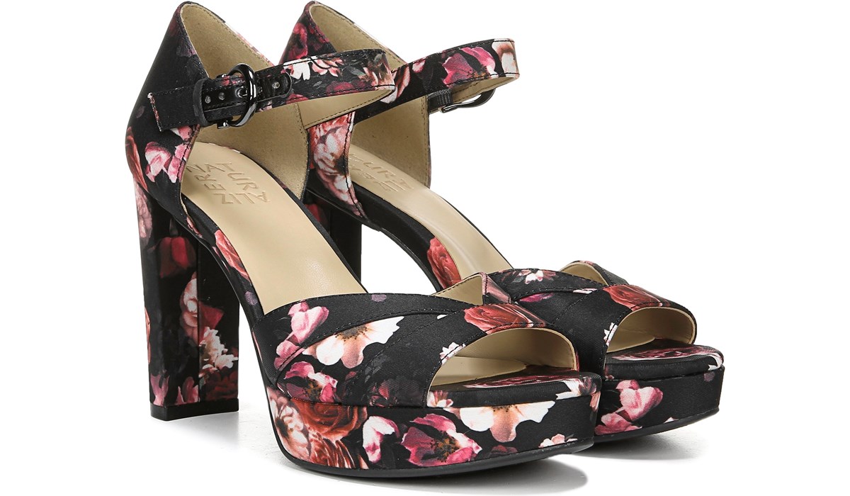 naturalizer floral sandals
