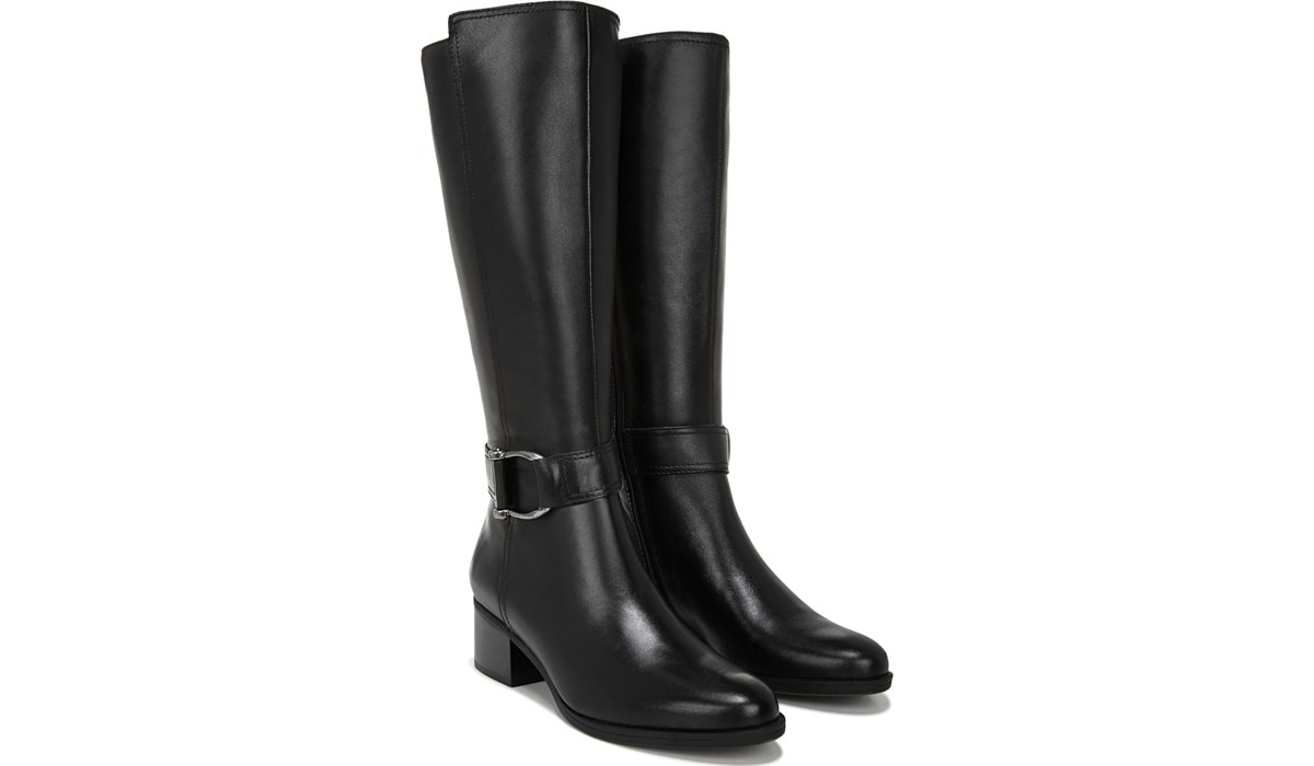 wide calf leather boots canada