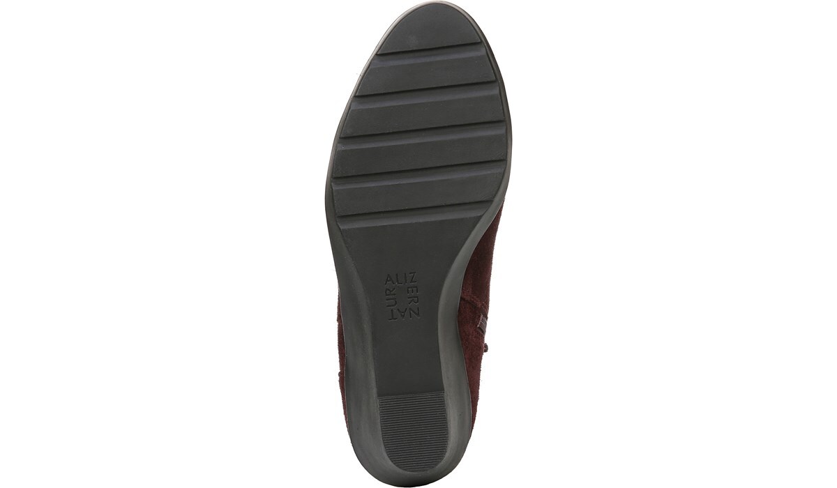 naturalizer laila leather wedge bootie