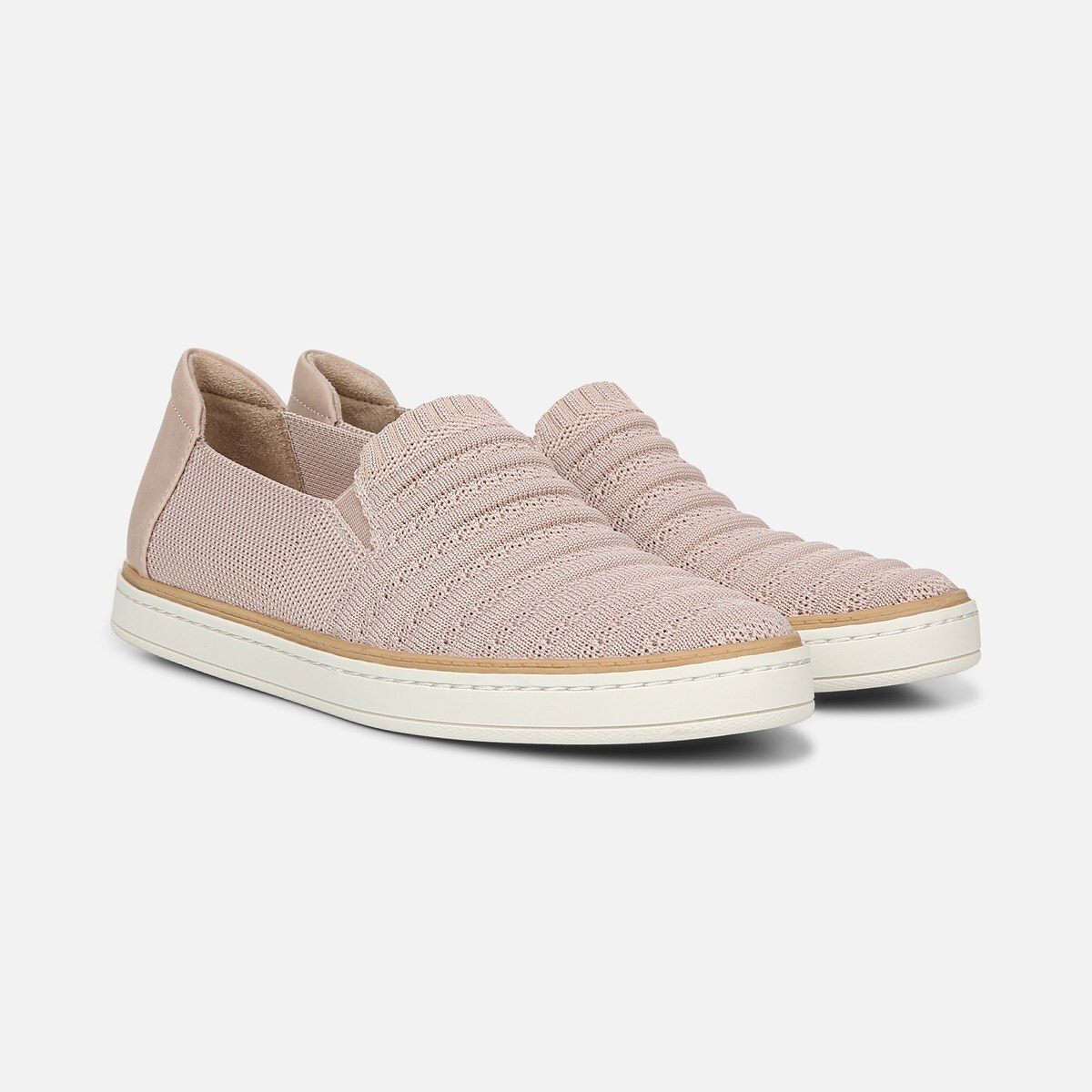 mauve slip on sneakers