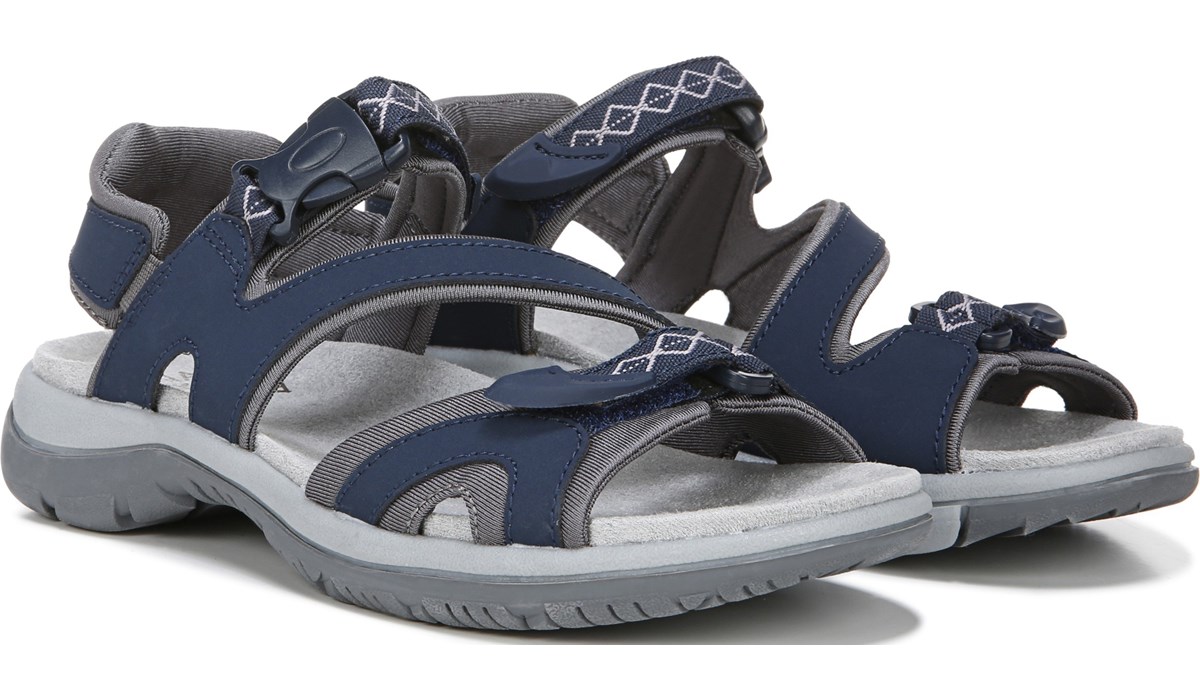 navy casual sandals