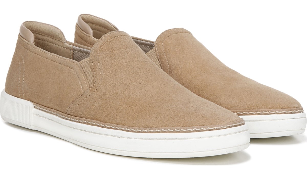 tan slip on sneakers