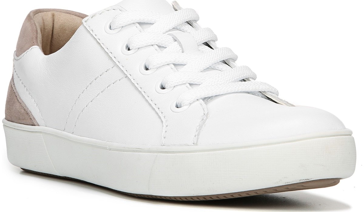 naturalizer white leather sneakers