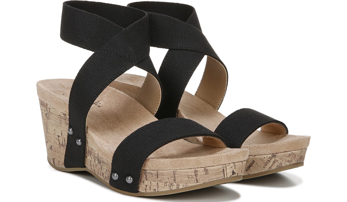 lifestride wedges black