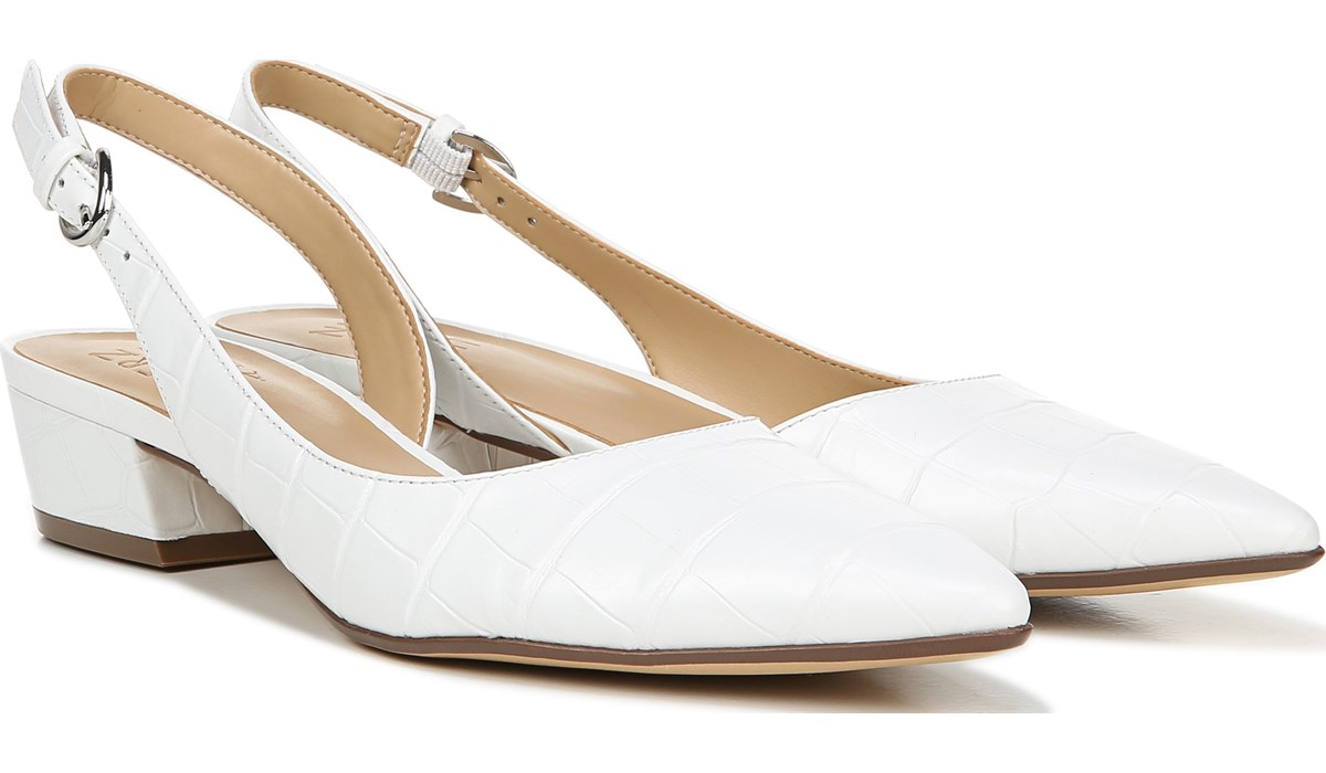 naturalizer white flats