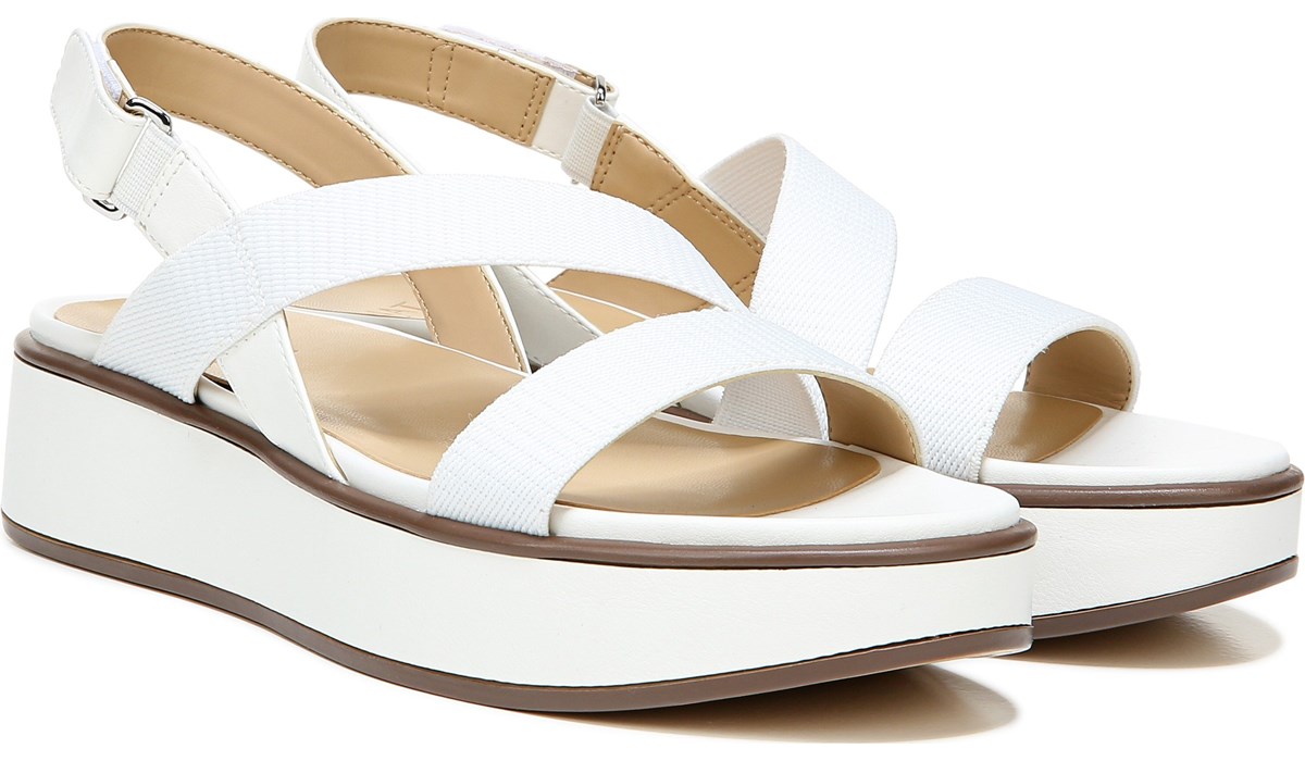 naturalizer white sandals