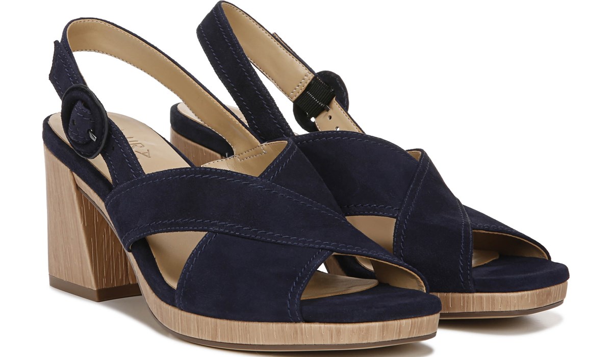 naturalizer navy blue sandals