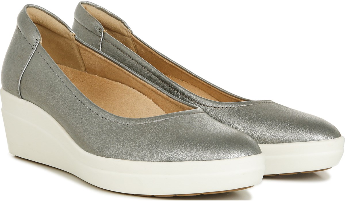 pewter slip on sneakers