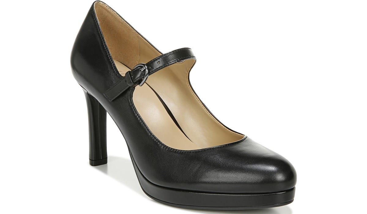 Naturalizer.com | Naturalizer Talissa Mary Jane Pump in Black Leather Heels