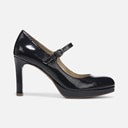 Navy Patent Leather