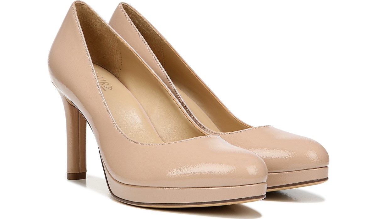 nude patent leather heels