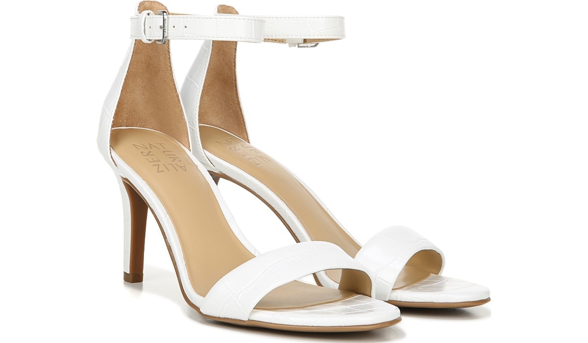 naturalizer white heels