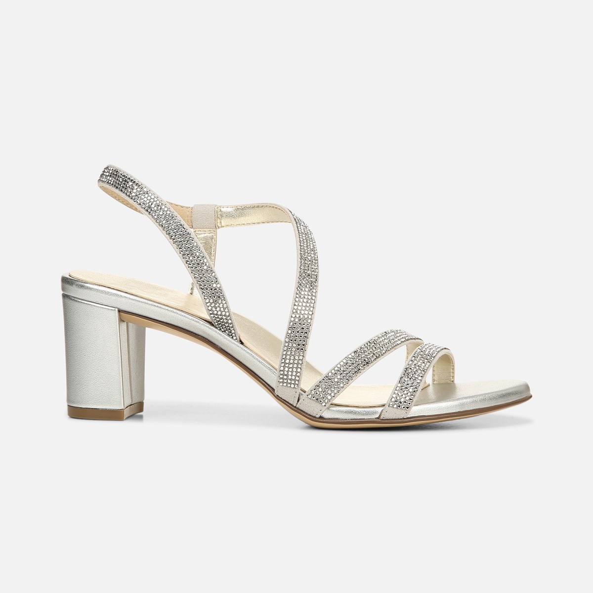 naturalizer silver dress sandals