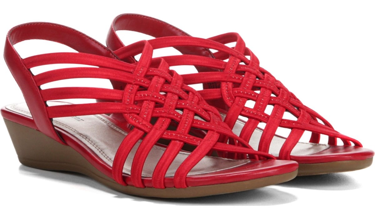 naturalizer red sandals