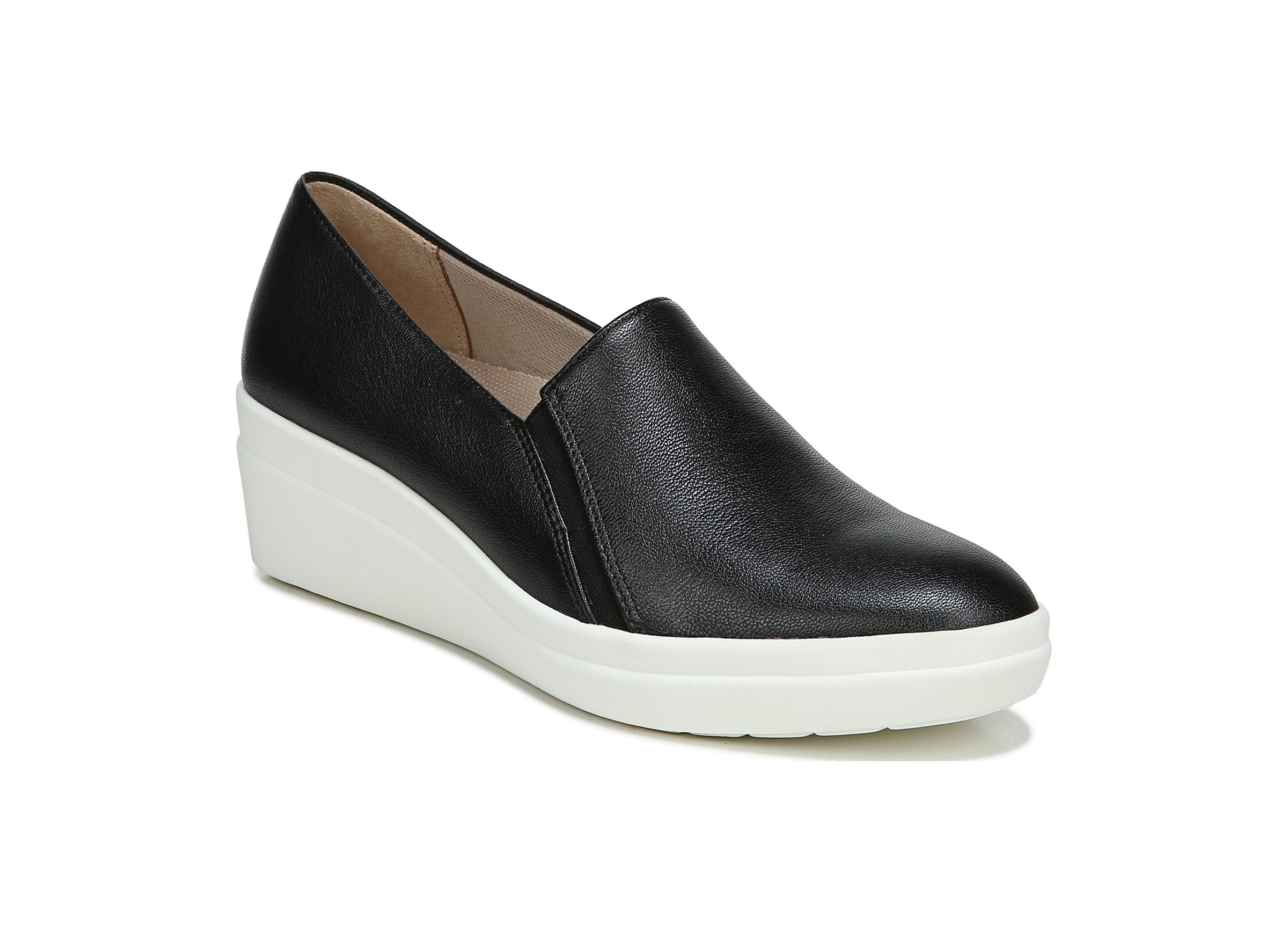 naturalizer snowy slip on wedge