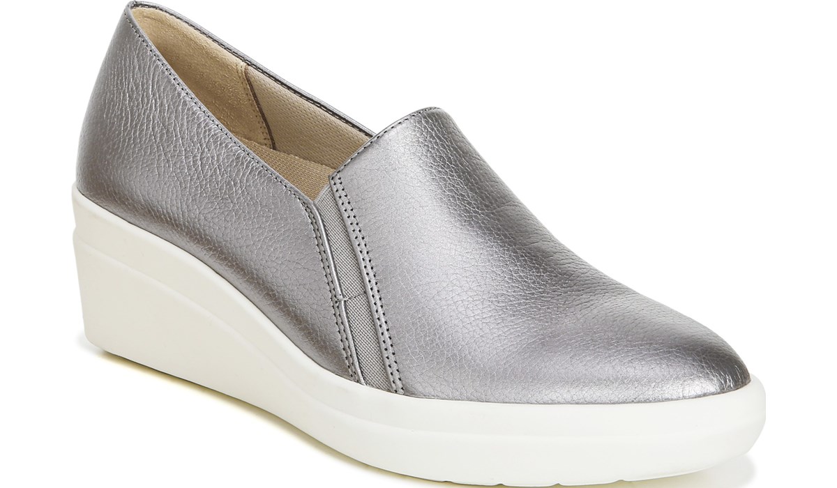 Naturalizer.com | Naturalizer Snowy Slip On Sneaker in Pewter Leather ...