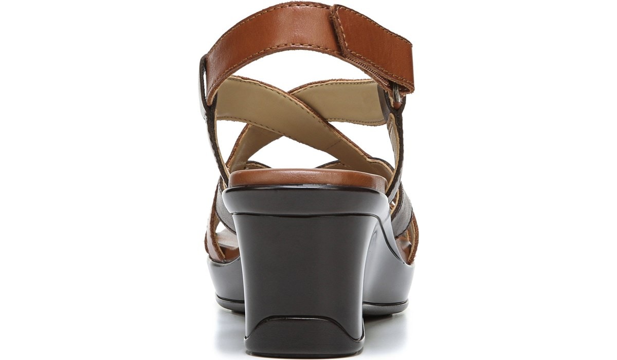 Naturalizer Vivian in Brown Leather Sandals