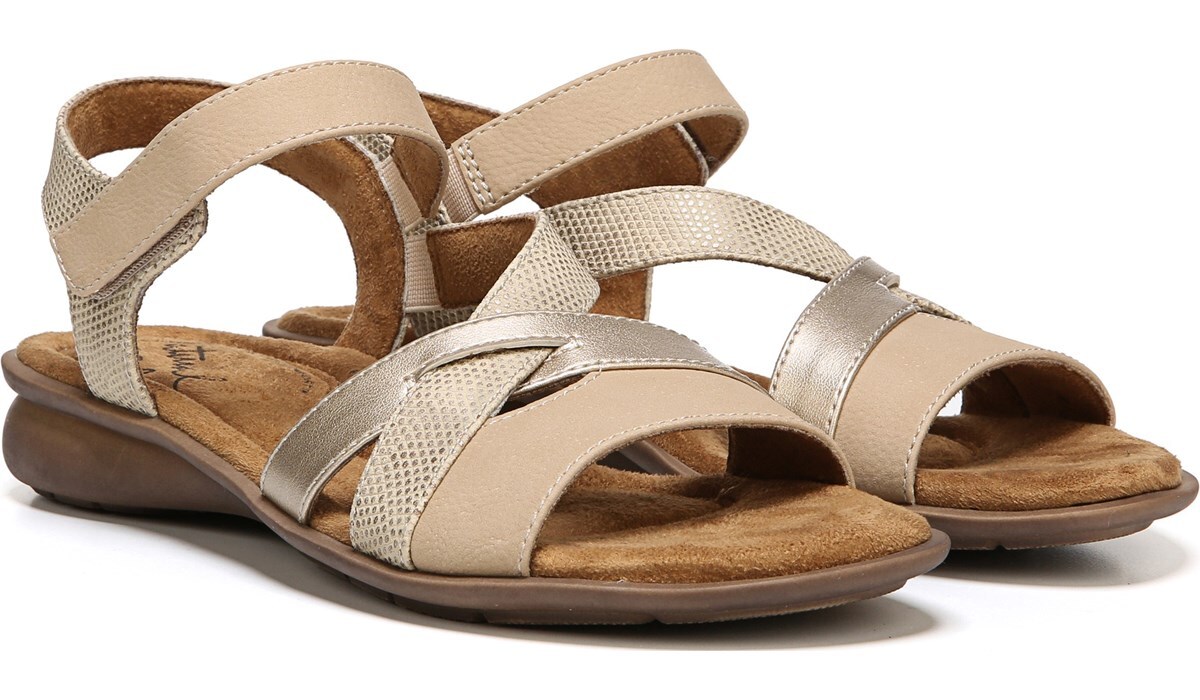 Natural Soul Jordana in Light Buff Sandals