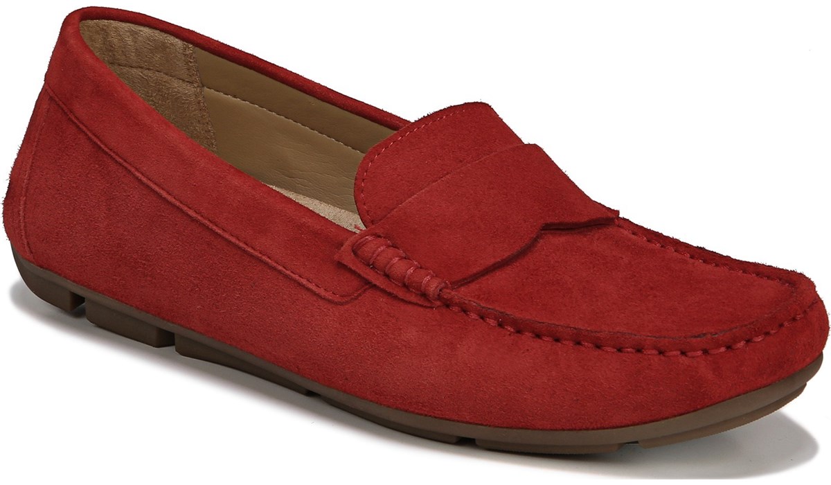 naturalizer red flat shoes