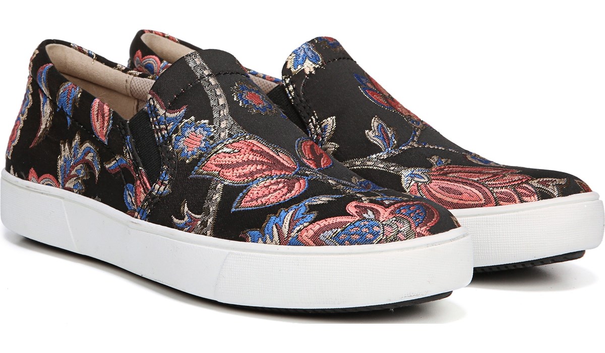 floral slip on sneakers