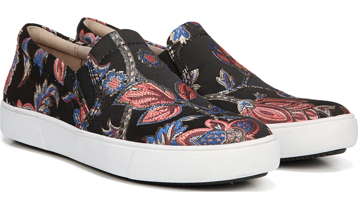 black floral sneakers