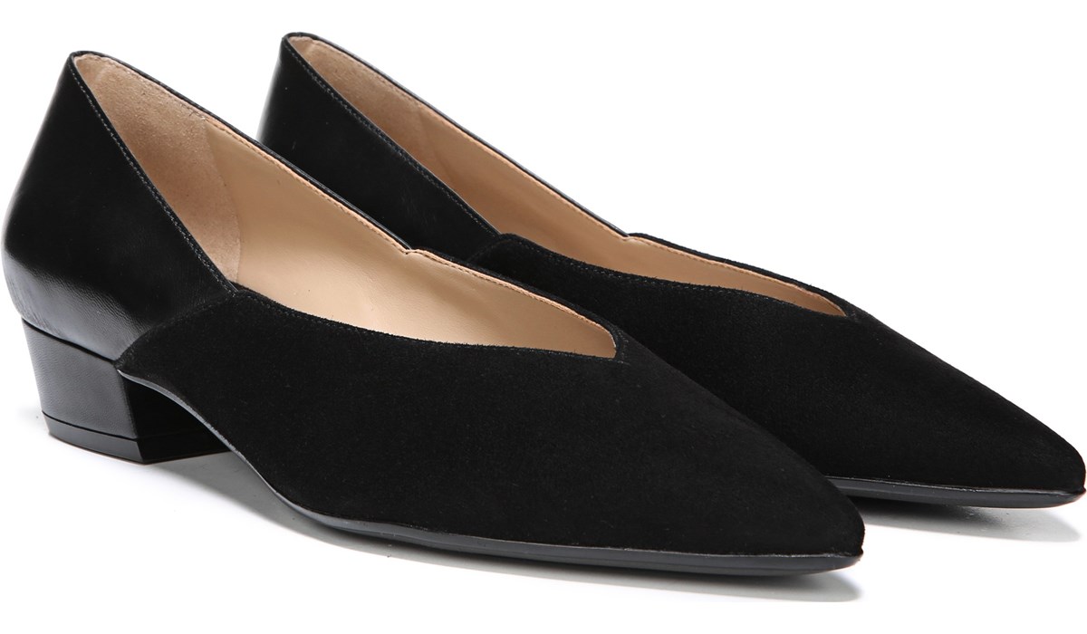 naturalizer betty suede and leather pumps