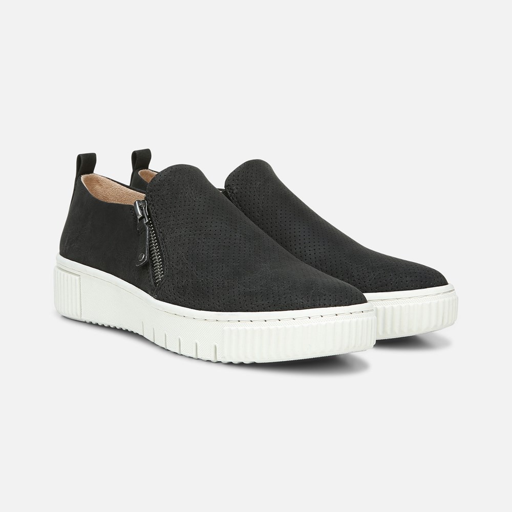 Active, Unisex Black Suede Sneakers