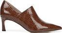 Brown Patent Croco Leather