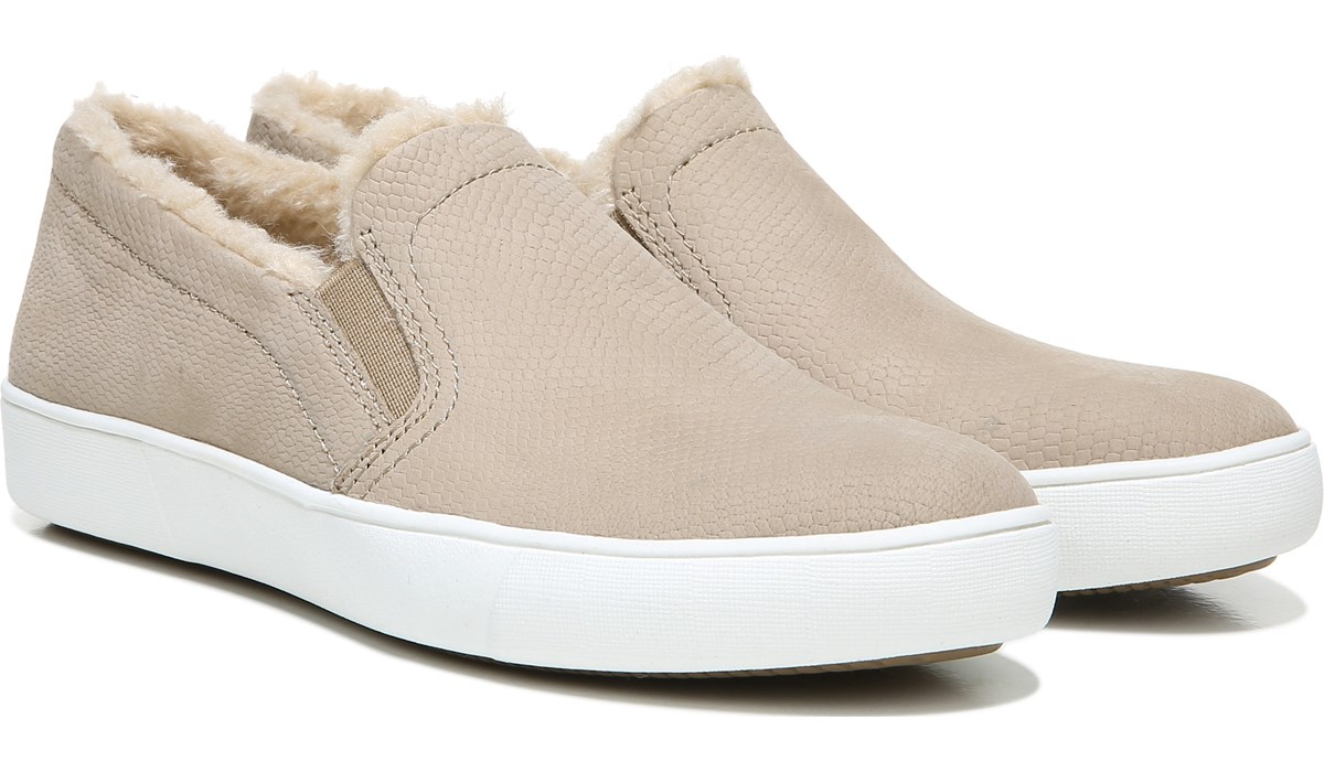 cozy fur slip on shoes
