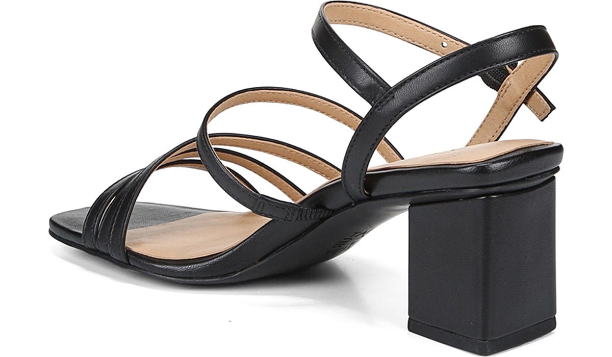 Naturalizer Niko Strappy Metallic Leather Ankle Strap Square Toe Dress Sandals | Dillard's