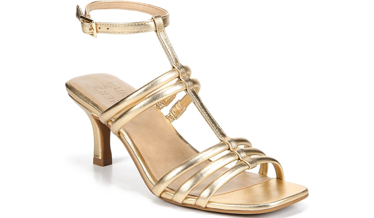 Naturalizer.com | Naturalizer Starla Dress Sandal in Dark Gold Leather Heels