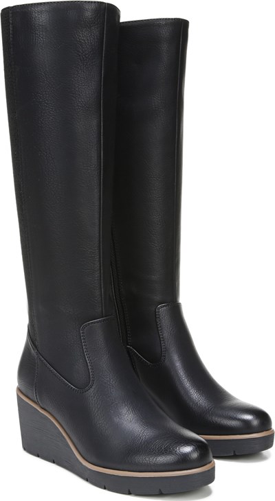 SOUL APPROVE WIDE CALF TALL WEDGE BOOT