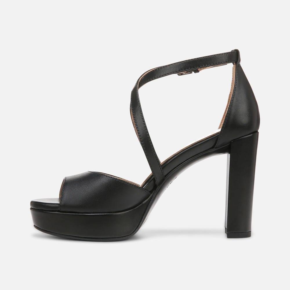 Buy Naturalizer Melody Ankle Strap Heeled Black Sandals From The