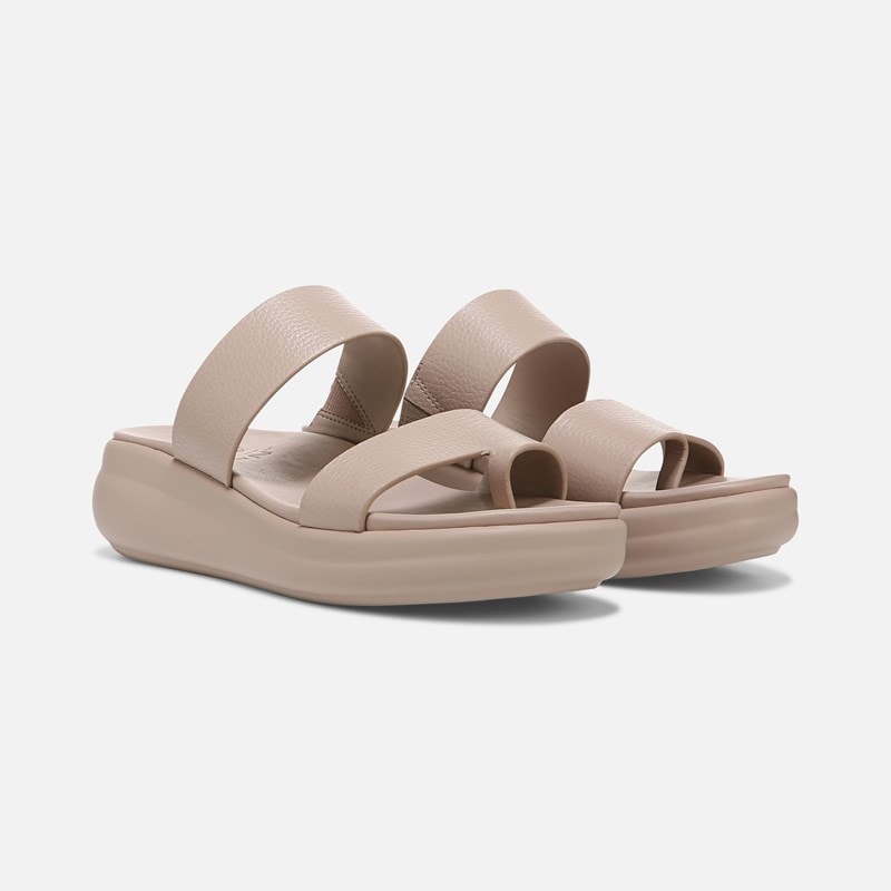 Naturalizer Drift 2 Sandals, Sand Brown Leather, 10.5M Slip-On, Open Toe