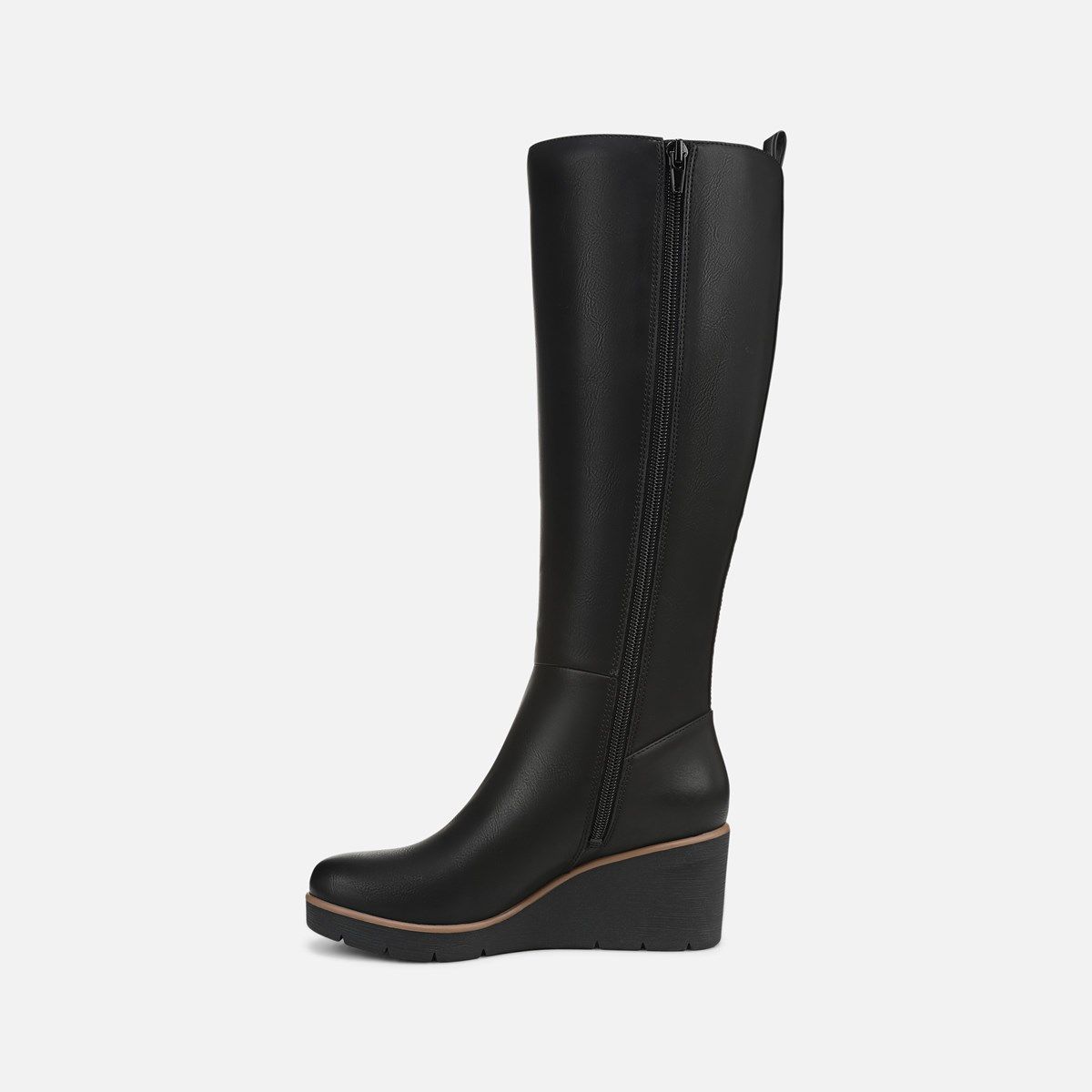 knee length dresses for ladies Dolce Vita Raj Wide Calf Boots Onyx Suede - Black
