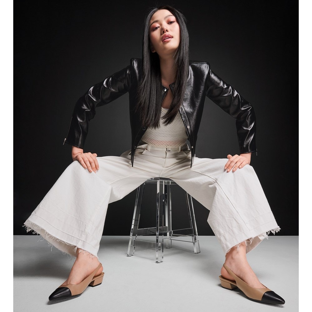 (取寄) ナチュラライザー レディース バンクス Naturalizer women  Banks Silver llic Synthetic Naturalizer Banks Slingback | Womens Flats