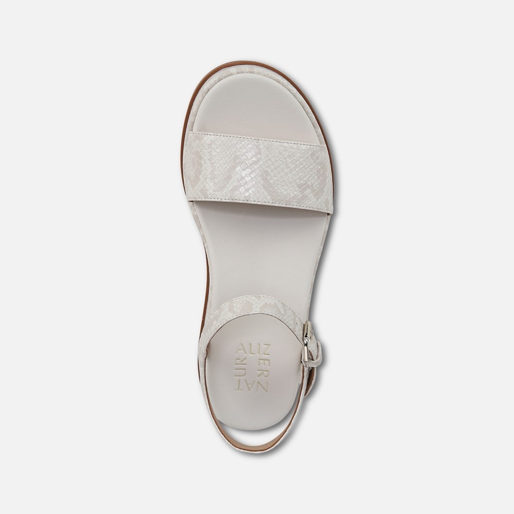サンダル BS FLAT SANDALS IN GRAINY LEATHER (NARROW FIT) Amazon.com | Naturalizer SOUL Womens Cindi Flat Sandal Gold